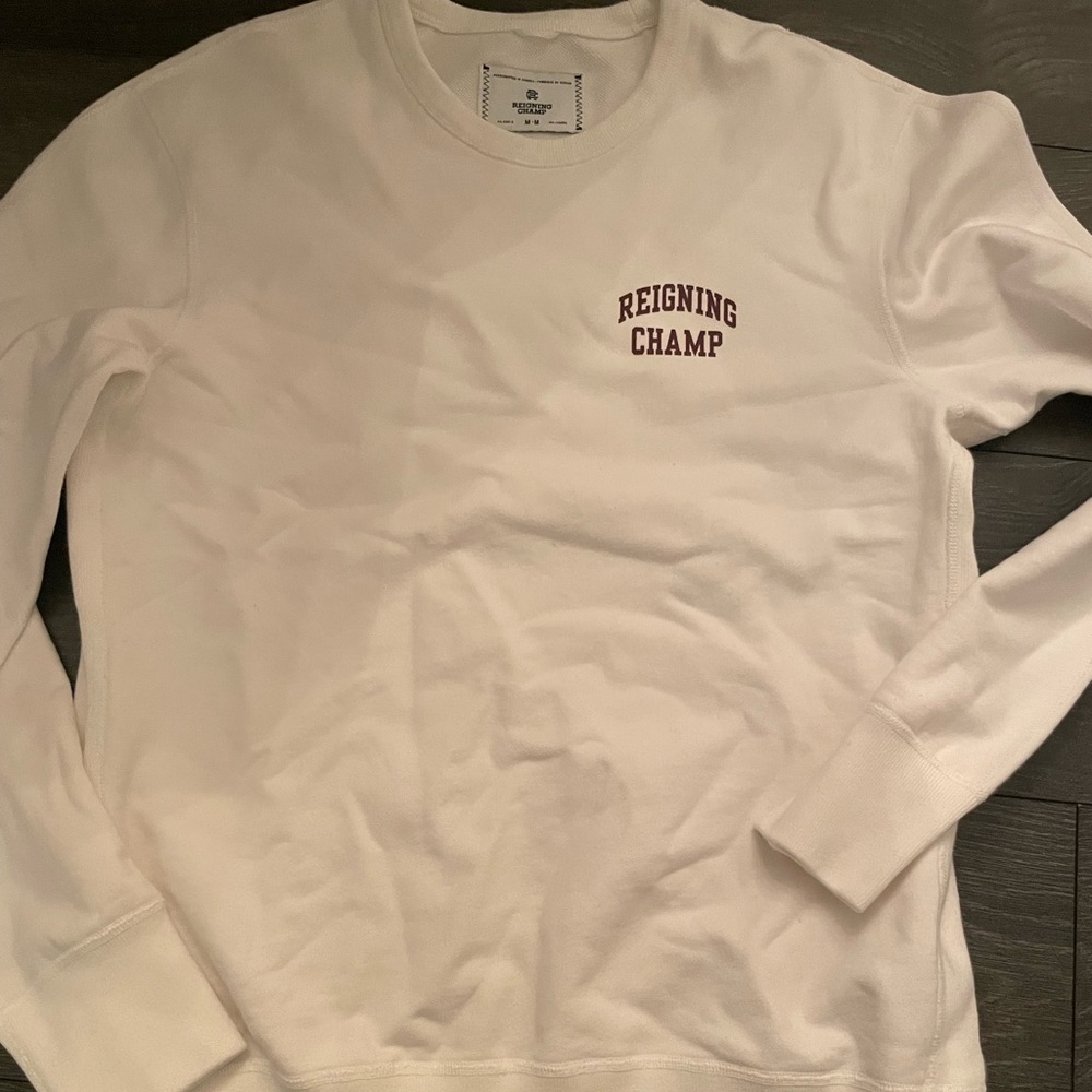 Reigning Champ Logo Crew Sweatshirt sz M